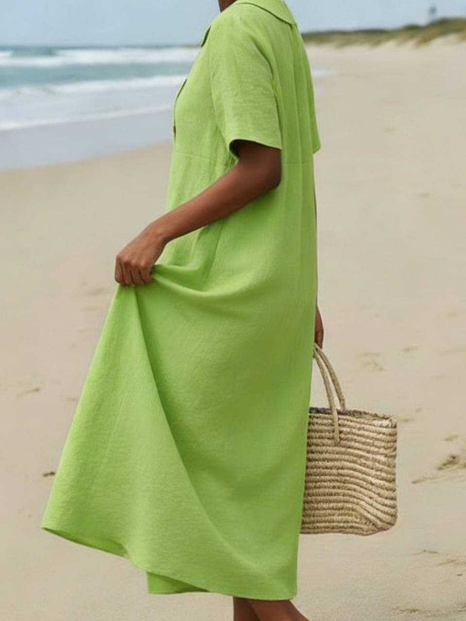🤩🤩Elegant Cozy Round-neck Loose A-line Dress