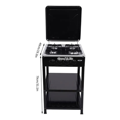 💥Factory Direct Sale💥 4 Burner Portable Gas Stove 🔥 NG/LPG Outdoor Cooktop for Camping & RV