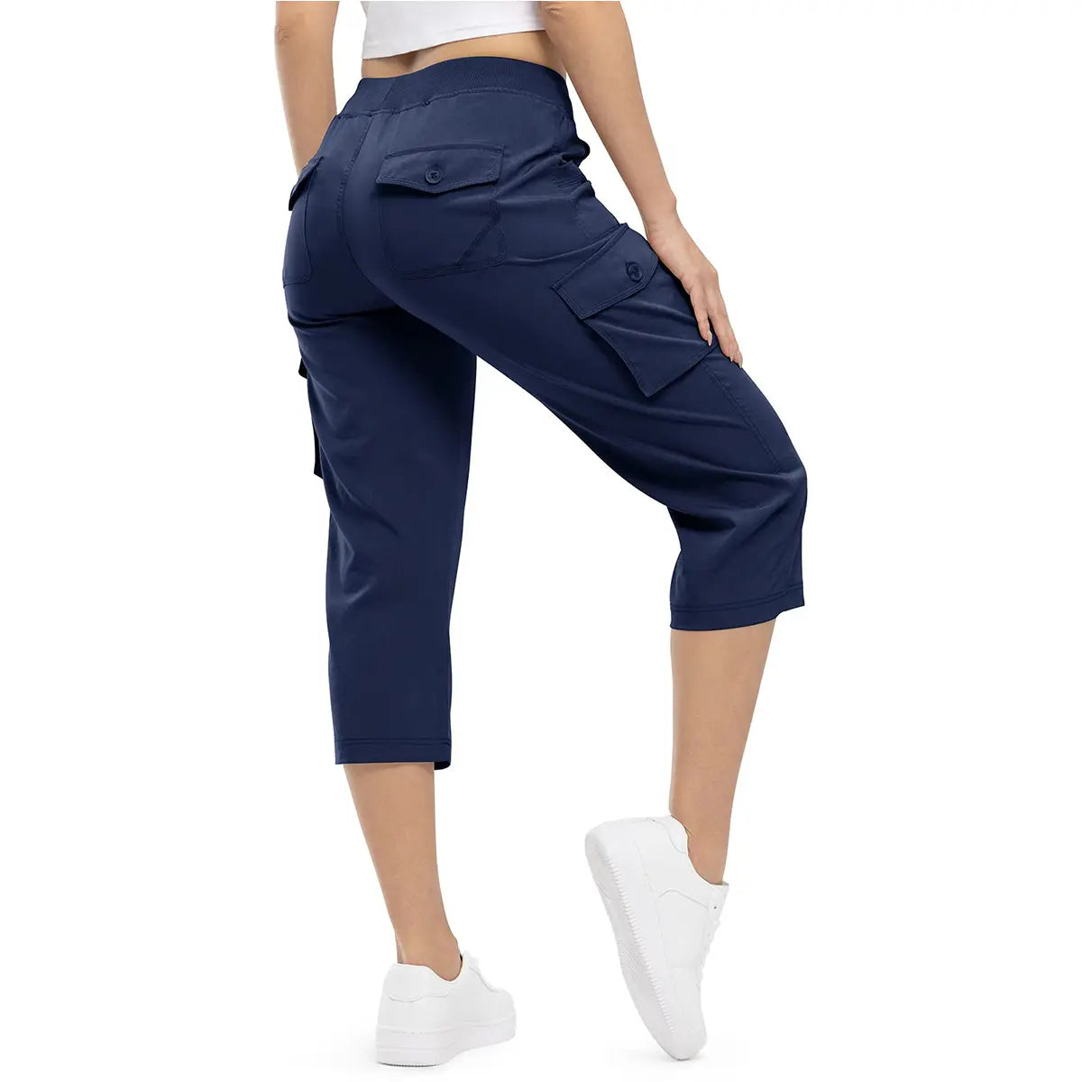 💝💝Womens Lightweight Capris Hiking Pants 6 Pockets Quick Dry Cargo Outdoor Trip Loose Shorts COMFY  MOMS OVER 30