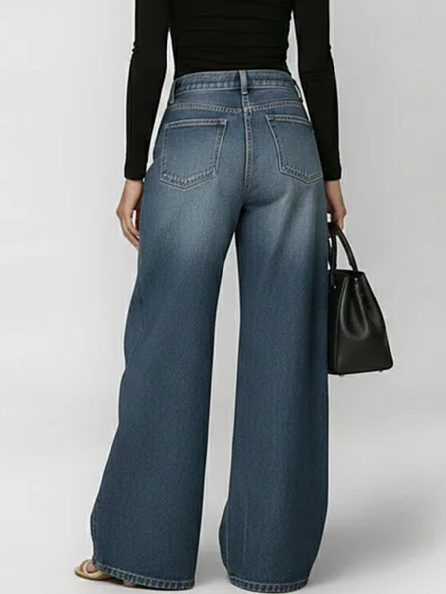 📦📦LAST DAY SAVE 49% ⏰Women's New High-waisted Casual Loose Wide-leg Jeans