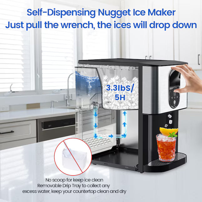 💥Factory Direct Clearance💥 Self-Dispensing Nugget Ice Maker ❄️ | 44 lbs/Day