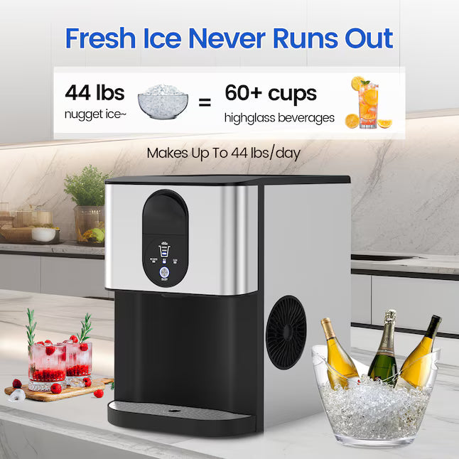 💥Factory Direct Clearance💥 Self-Dispensing Nugget Ice Maker ❄️ | 44 lbs/Day