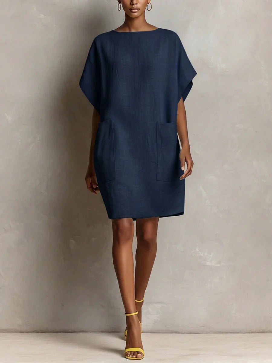 📦📦Mother's Day Sale 49% Off ⏰Effortless Linen-Blend Shift Dress