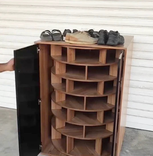 💪High-end quality🎁Clearance sale Large capacity rotating shoe rack