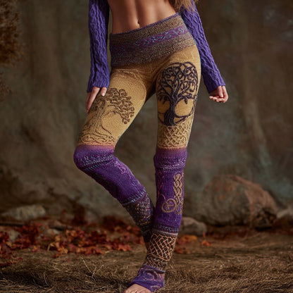 Women's Viking Celtic Knot Tree Of Life Leggings