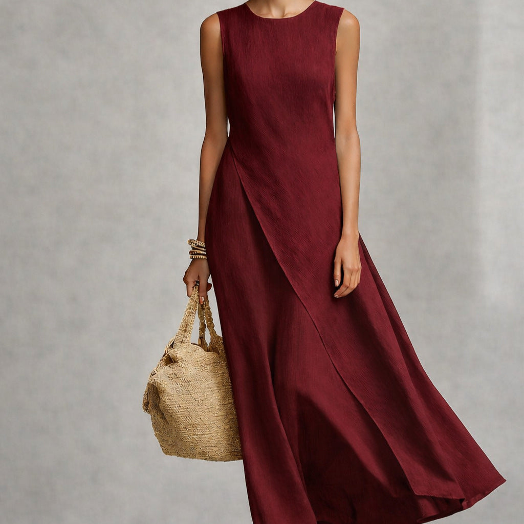 📦📦Mother's Day Sale 49% Off ⏰Sleeveless Asymmetrical Linen Maxi Dress