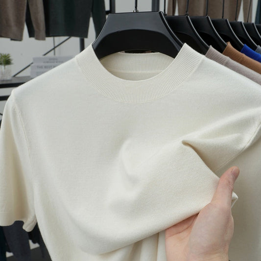 Last Day 50% OFF🔥Men's Stand Collar Cashmere Casual T-shirt (Buy 2 Free Shipping)