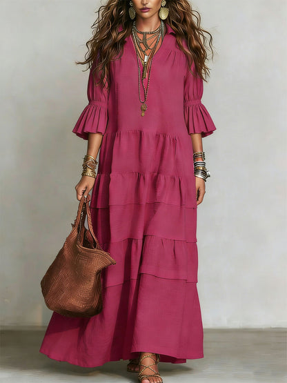 📦📦LAST DAY SAVE 49% ⏰Casual Loose-fitting Linen And Cotton Half Sleeves Dress
