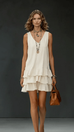 📦📦LAST DAY SAVE 49% ⏰Women's Cotton And Linen Loose-fitting Solid Color Vest Dress