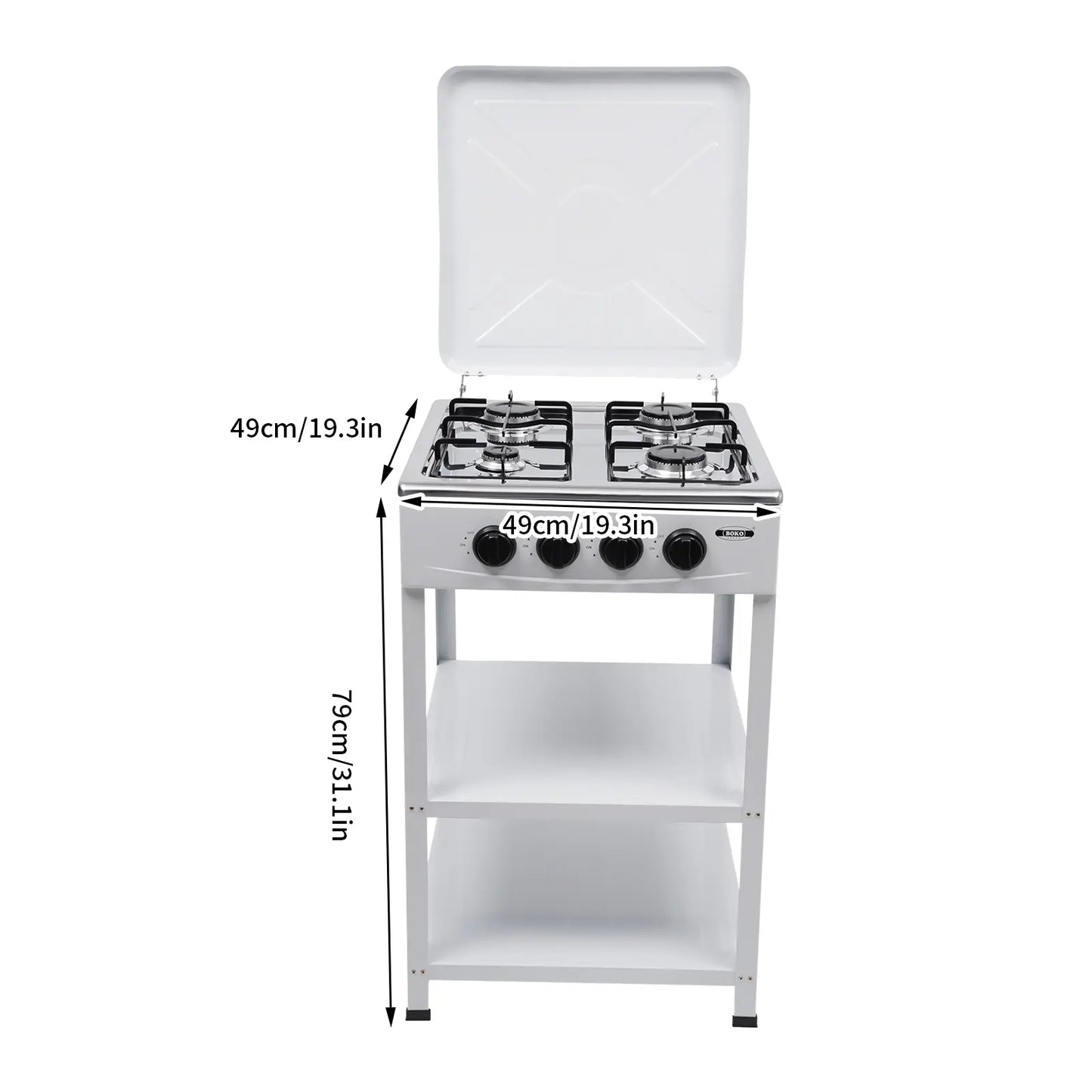 💥Factory Direct Sale💥 4 Burner Portable Gas Stove 🔥 NG/LPG Outdoor Cooktop for Camping & RV