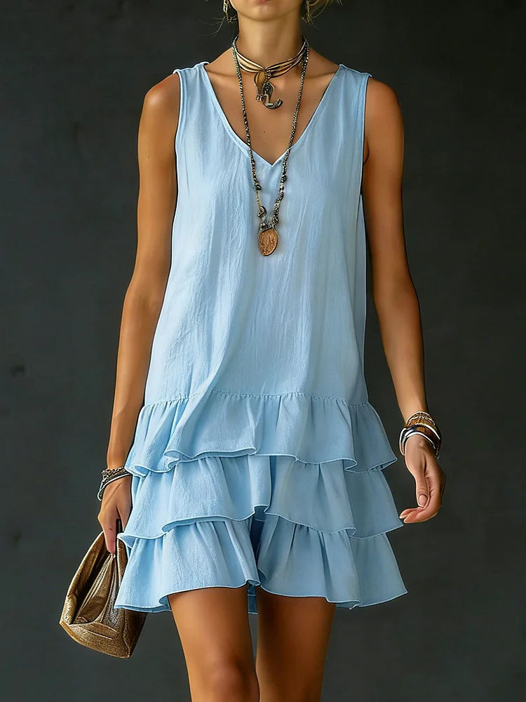 📦📦LAST DAY SAVE 49% ⏰Women's Cotton And Linen Loose-fitting Solid Color Vest Dress