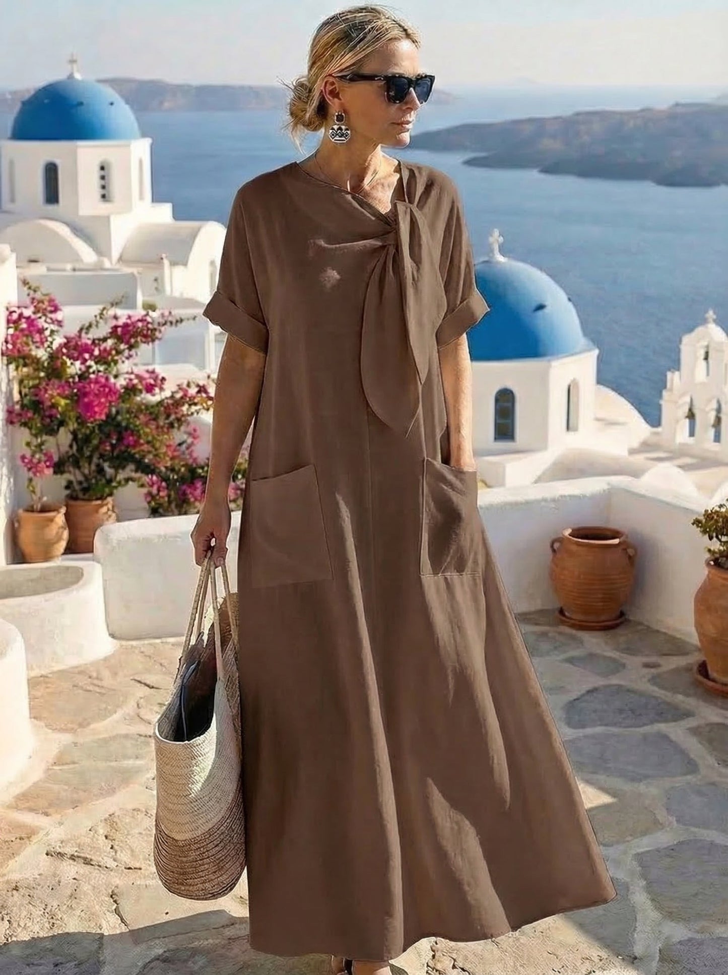 🤩🤩Fleur™ Elegant Dress with Pockets