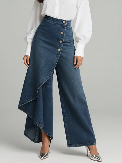 📦📦Women's High-waisted Relaxed Fit Wide-leg Jeans With A Stylish Design.
