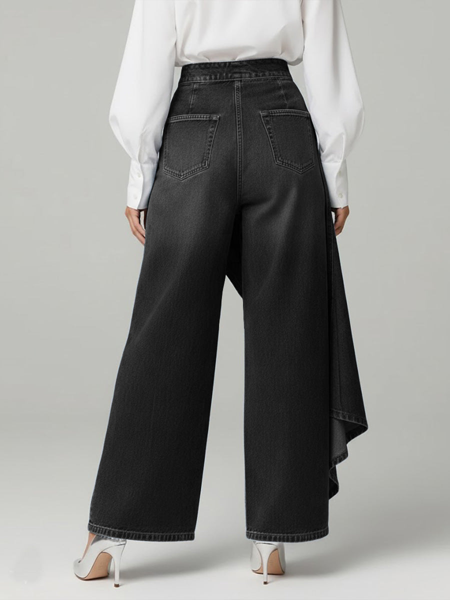 📦📦Women's High-waisted Relaxed Fit Wide-leg Jeans With A Stylish Design.