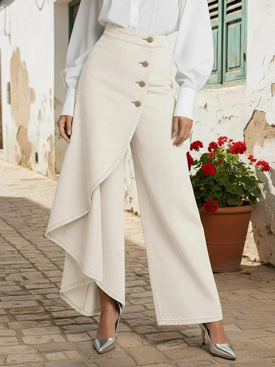📦📦Women's High-waisted Relaxed Fit Wide-leg Jeans With A Stylish Design.