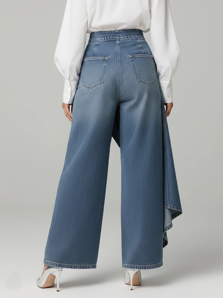 📦📦Women's High-waisted Relaxed Fit Wide-leg Jeans With A Stylish Design.
