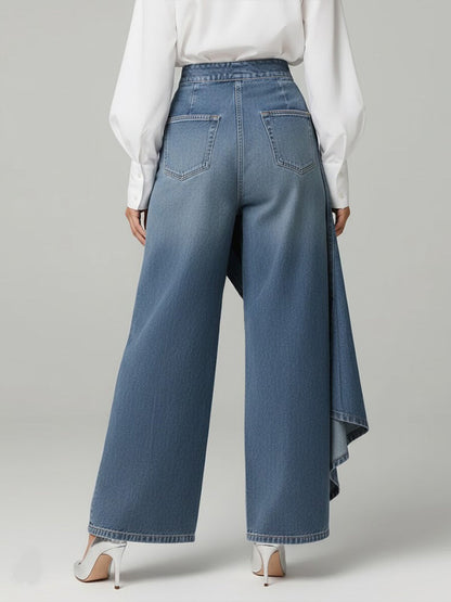📦📦Women's High-waisted Relaxed Fit Wide-leg Jeans With A Stylish Design.