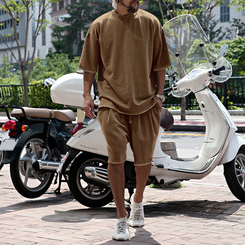 💎50% ON SOLID COLOR SPORTS SETS!💎Moisture-Wicking Comfort, Loose Fit & Perfect for Gym to Street🏃‍♂️👕
