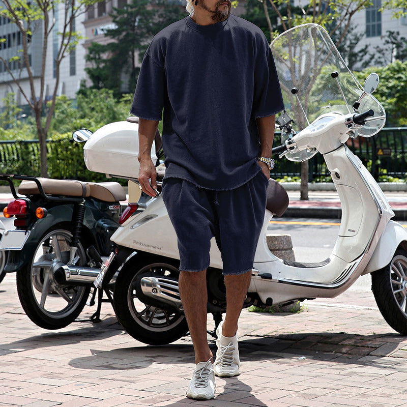 💎50% ON SOLID COLOR SPORTS SETS!💎Moisture-Wicking Comfort, Loose Fit & Perfect for Gym to Street🏃‍♂️👕