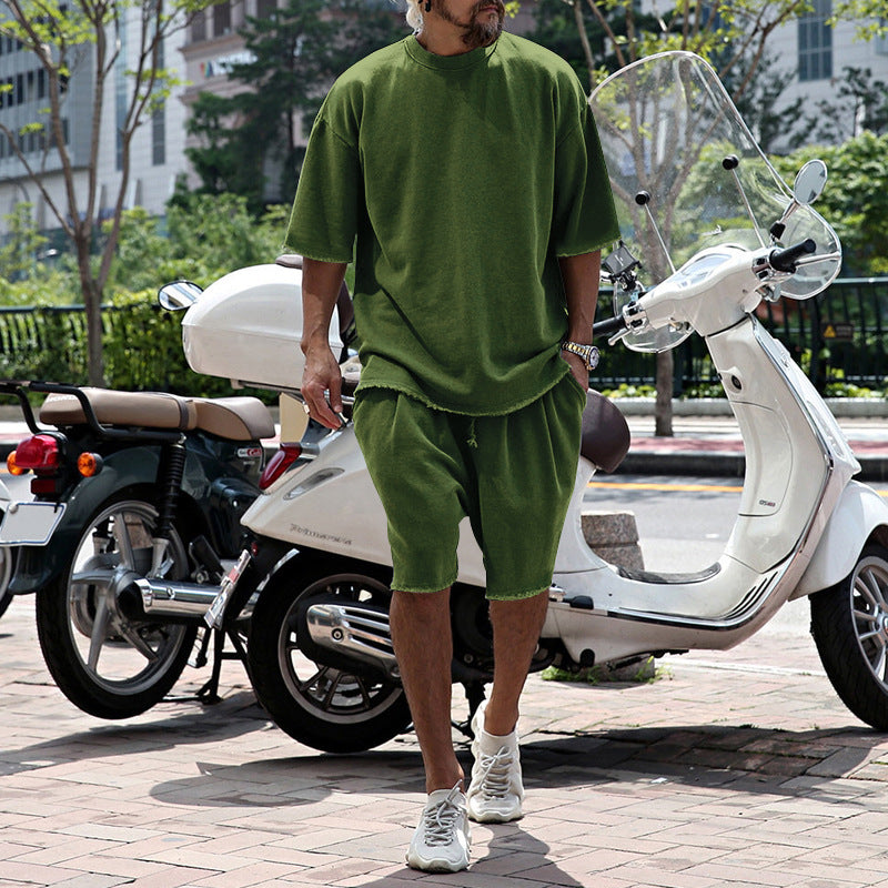 💎50% ON SOLID COLOR SPORTS SETS!💎Moisture-Wicking Comfort, Loose Fit & Perfect for Gym to Street🏃‍♂️👕