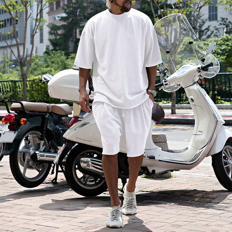 💎50% ON SOLID COLOR SPORTS SETS!💎Moisture-Wicking Comfort, Loose Fit & Perfect for Gym to Street🏃‍♂️👕