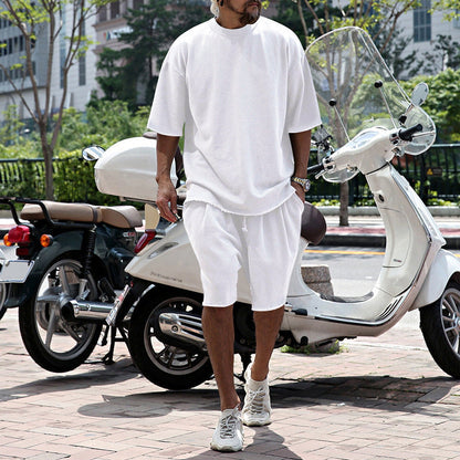 💎50% ON SOLID COLOR SPORTS SETS!💎Moisture-Wicking Comfort, Loose Fit & Perfect for Gym to Street🏃‍♂️👕