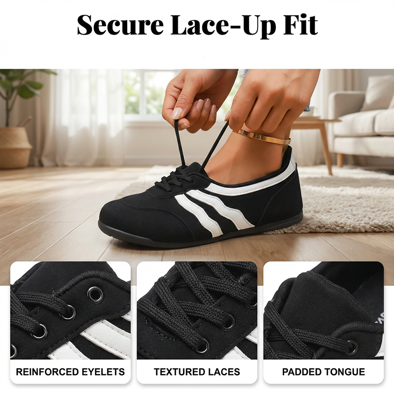 🤩🤩Time-Limited Special⏰Women's Retro Wave Stripe Lace-Up Sneakers