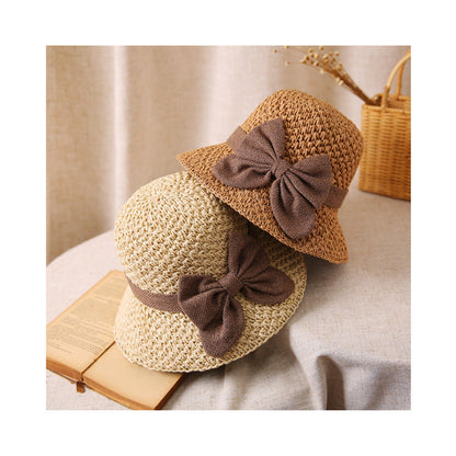 🤩🤩Time-Limited Special⏰Straw Hat with Retro Bow – Foldable & Breathable for Summer