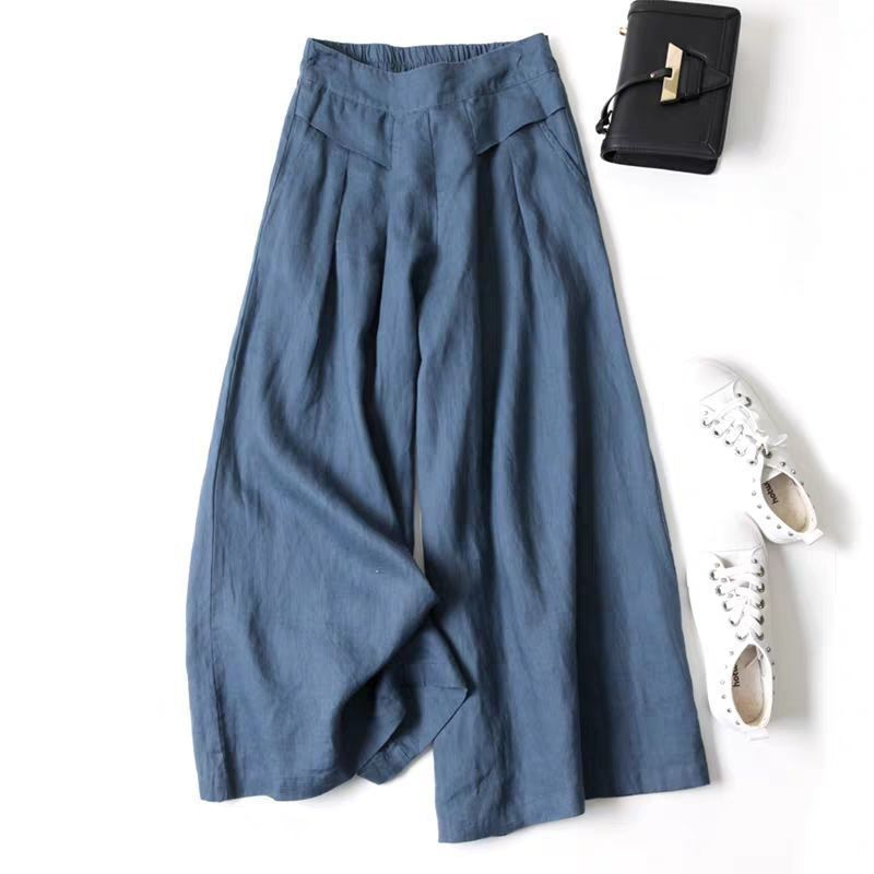 🤩🤩Women's Cotton-Linen Wide-Leg Pants