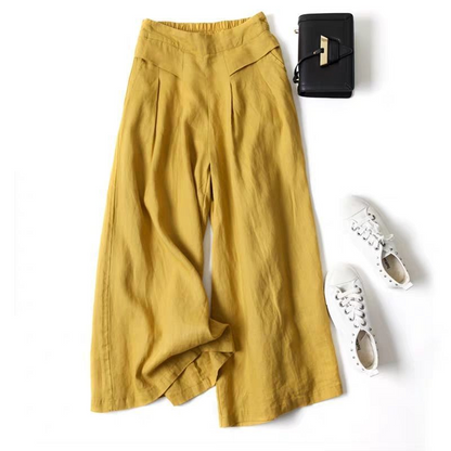 🤩🤩Women's Cotton-Linen Wide-Leg Pants